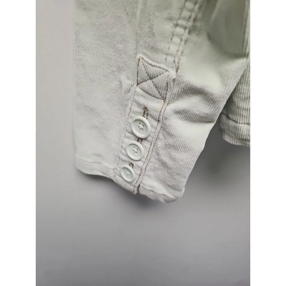 Women's GAP Velvet‎ Corduroy Jacket/Blazer/Coat Size S Cotton Mint Green 6